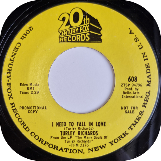 Turley Richards - I Need To Fall In Love - 20th Century DEMO