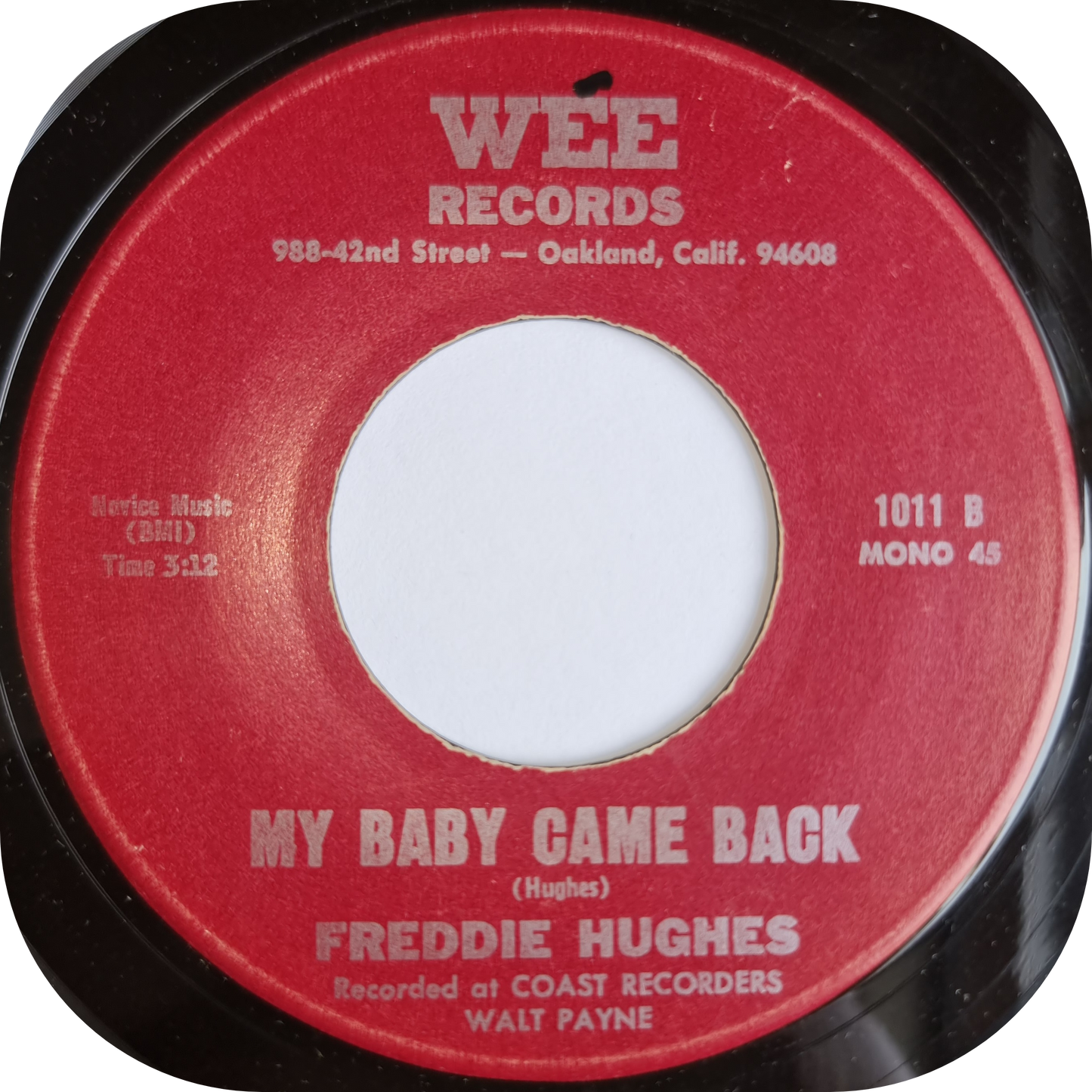 Freddie Hughes - My Baby Come Back - Wee
