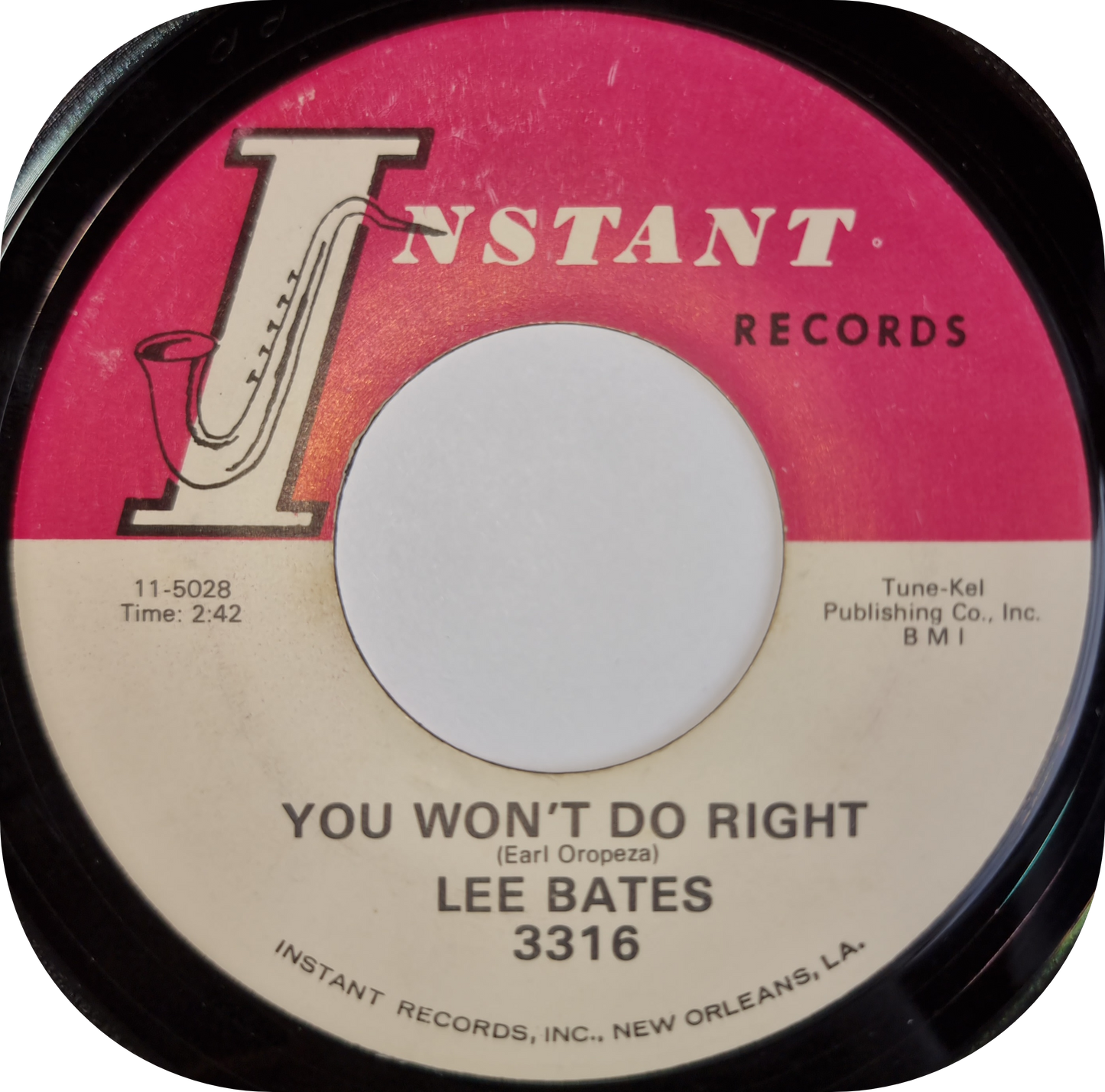 Lee Bates - You Won't Do Right - Instant
