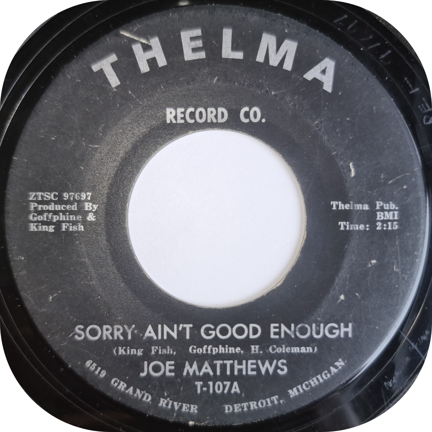 Joe Matthews - Sorry Ain't Good Enough - Thelma
