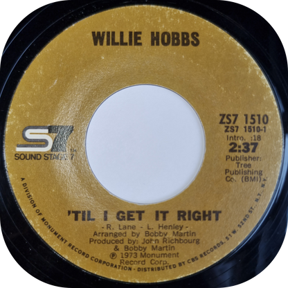 Willie Hobbs - 'Til I Get It Right - Sound Stage 7