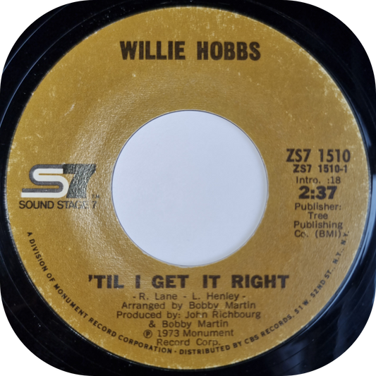 Willie Hobbs - 'Til I Get It Right - Sound Stage 7