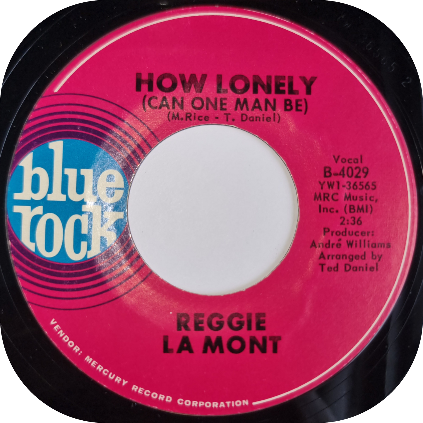Reggie La Mont - How Lonely - Blue Rock