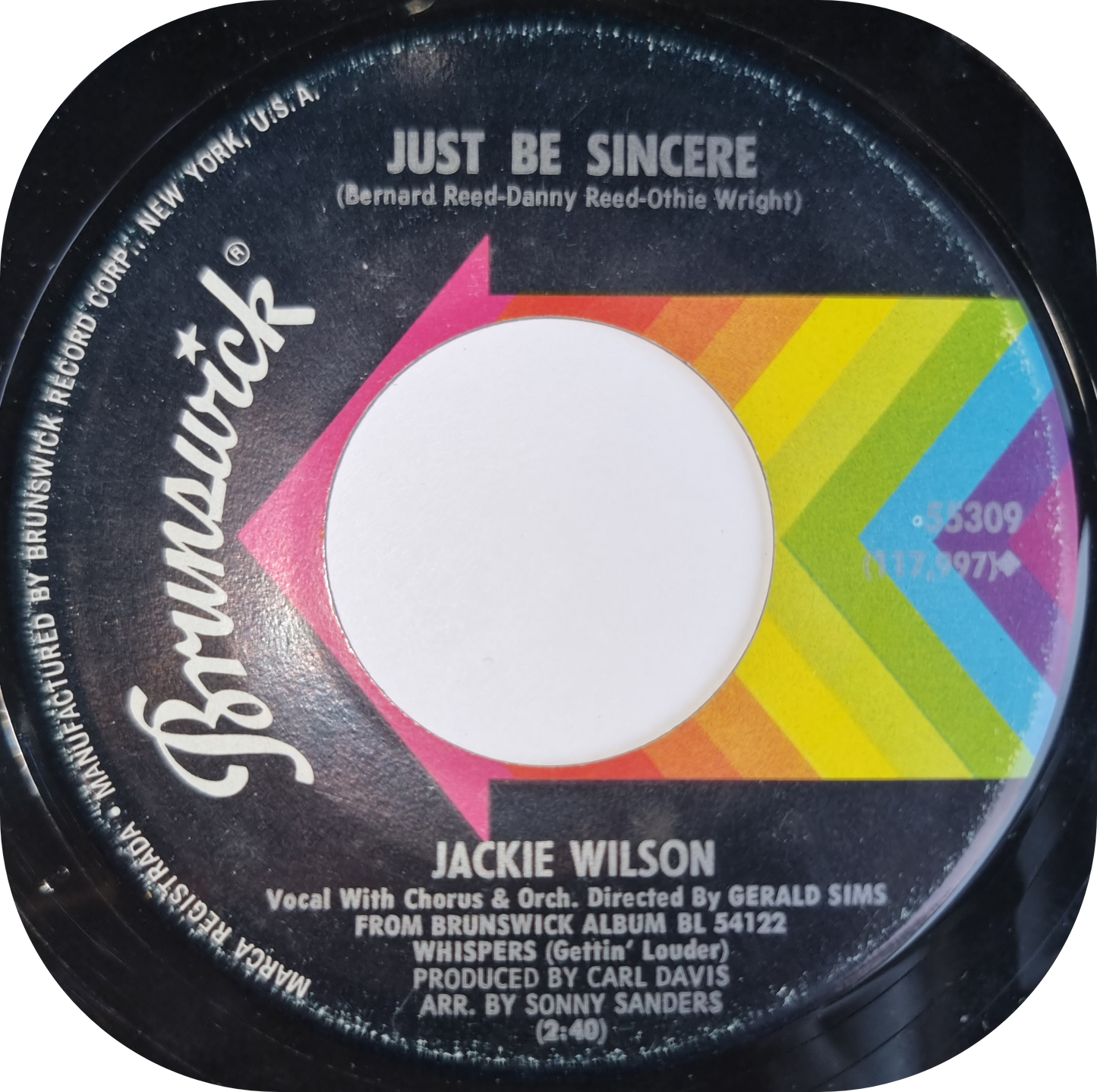 Jackie Wilson - Just Be Sincere - Brunswick
