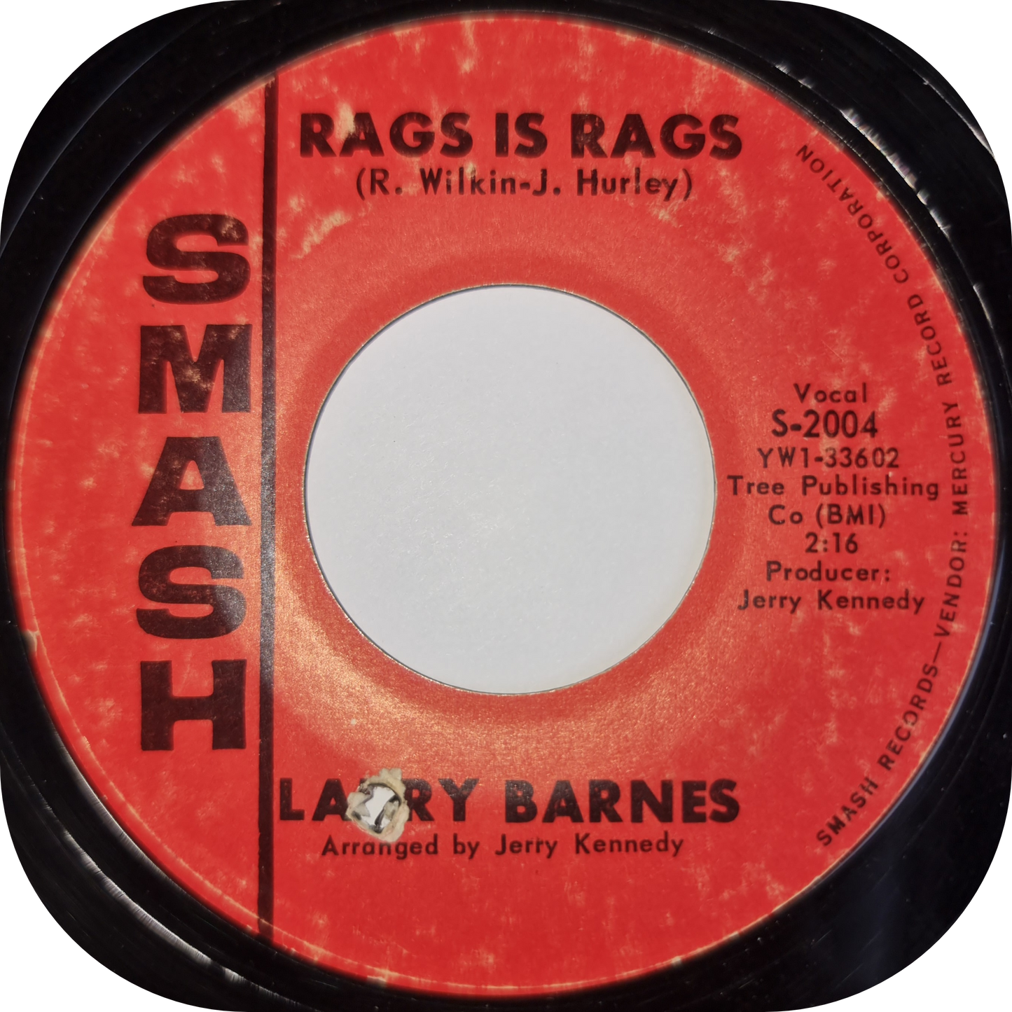 Larry Barnes - Rags Is Rags - Smash