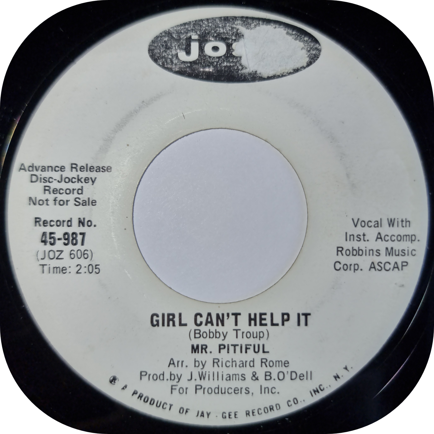 Mr Pitiful - Girl Can't Help It - Josie DEMO