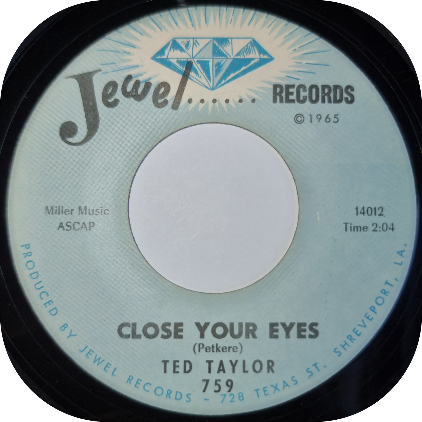 Ted Taylor - Close Your Eyes - Jewel