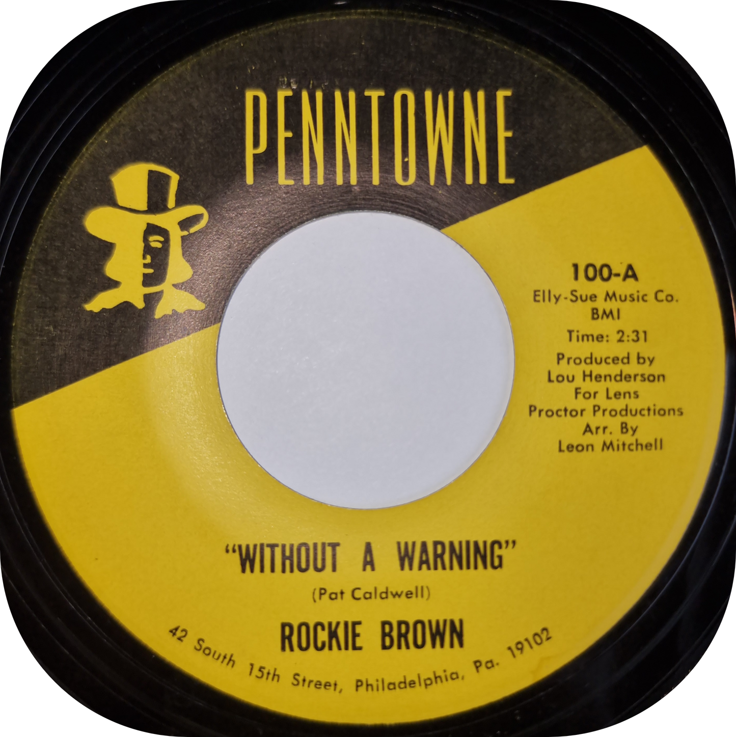 Rockie Brown - Without A Warning - Penntowne