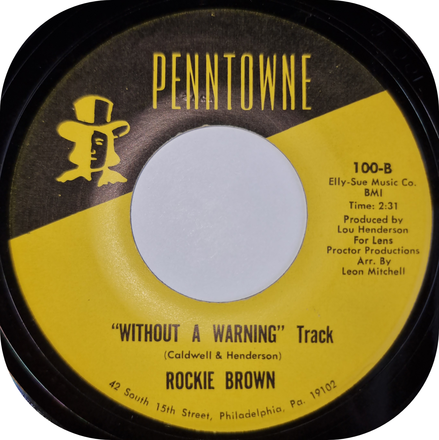 Rockie Brown - Without A Warning - Penntowne