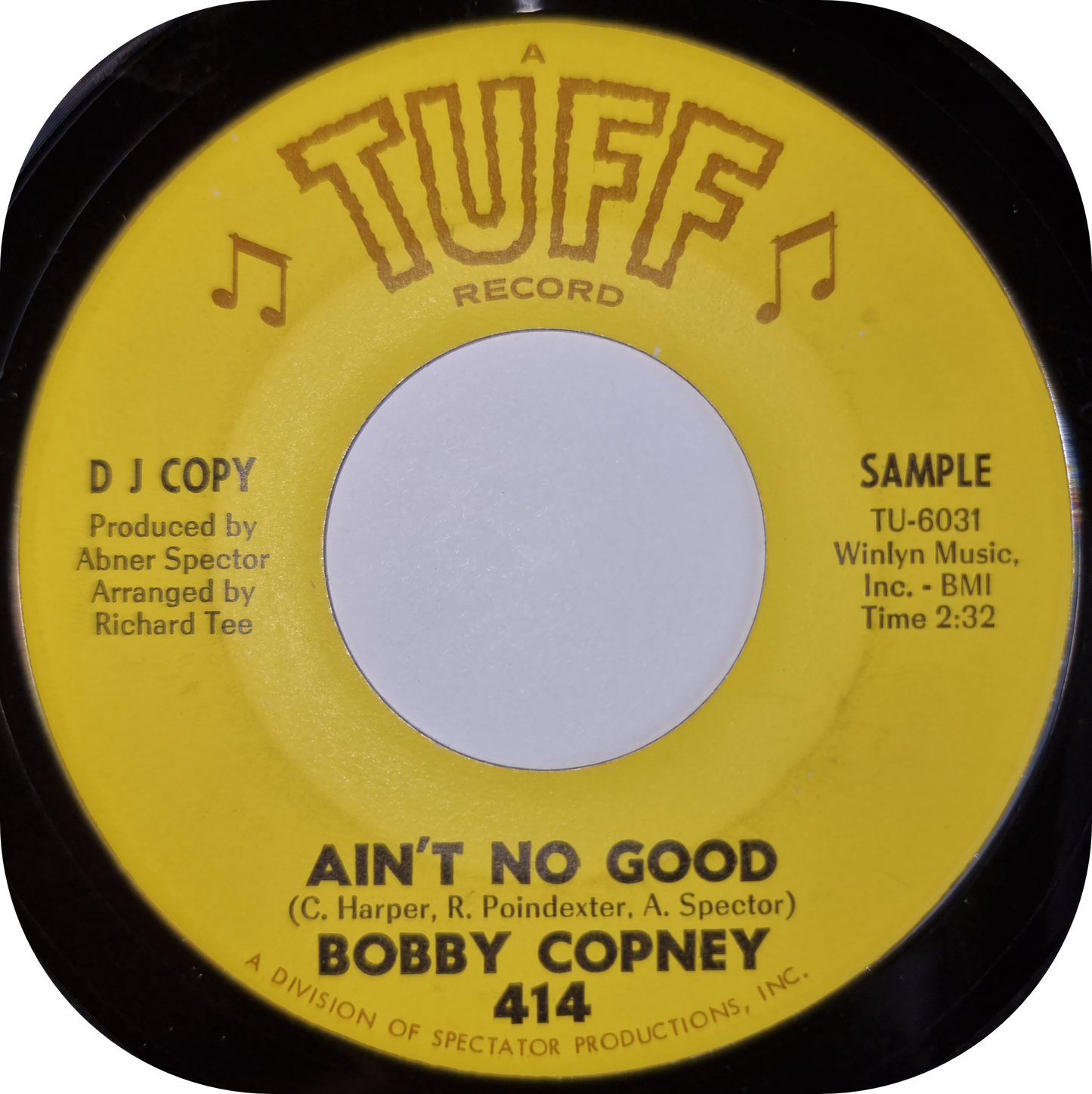Bobby Copney - Ain't No Good - Tuff