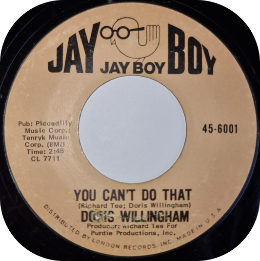 Doris Willingham - You Can't Do That - Jay Boy
