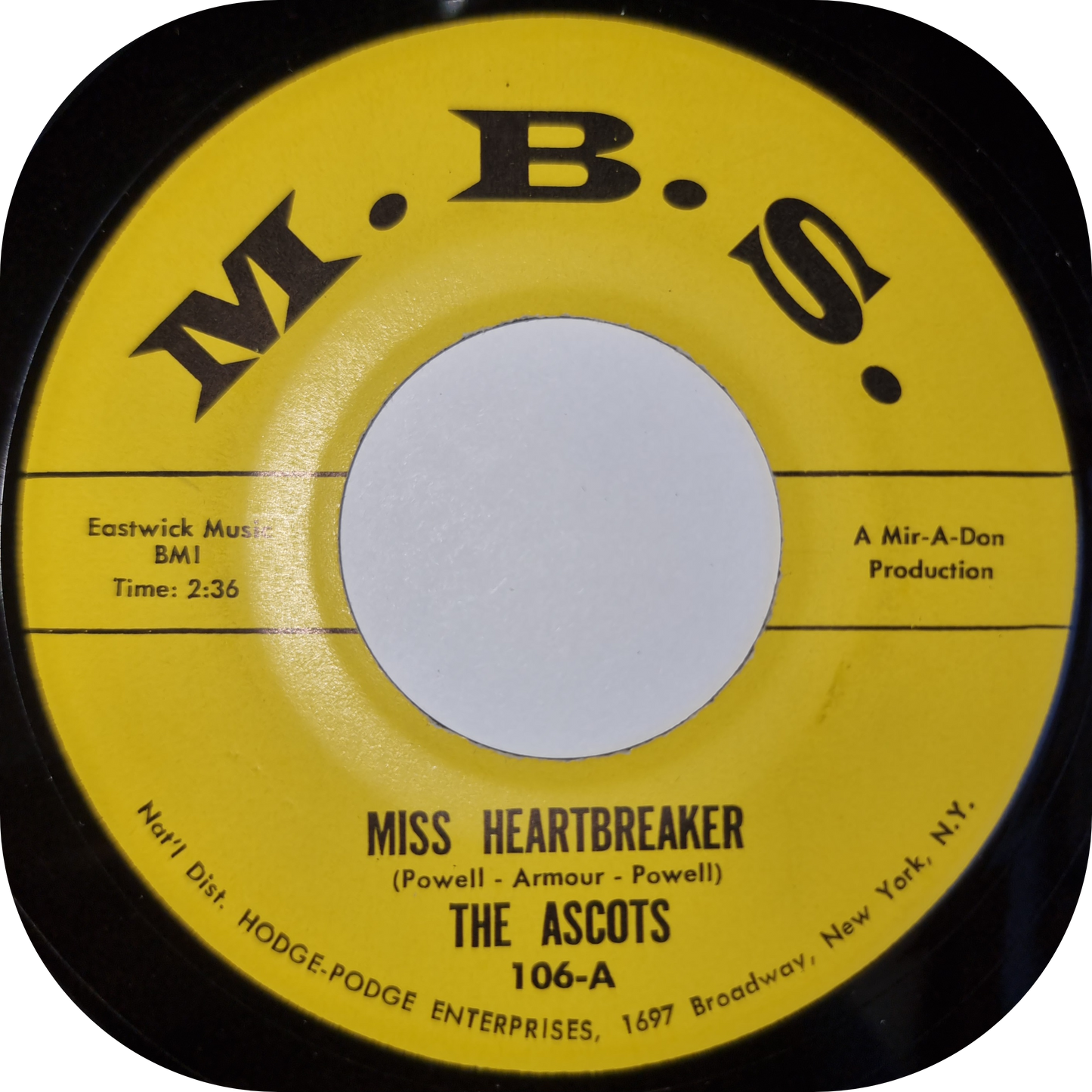 Ascots, The - Miss Heartbreaker - M.B.S