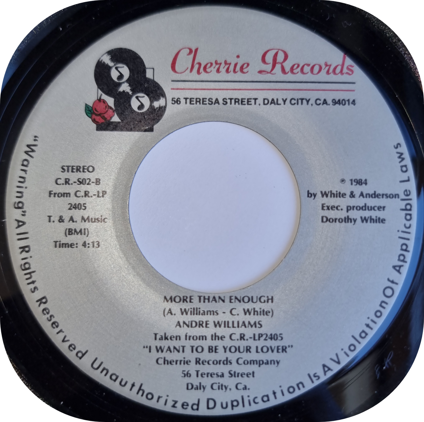 Andre Williams - It's The Same Old Song - Cherrie