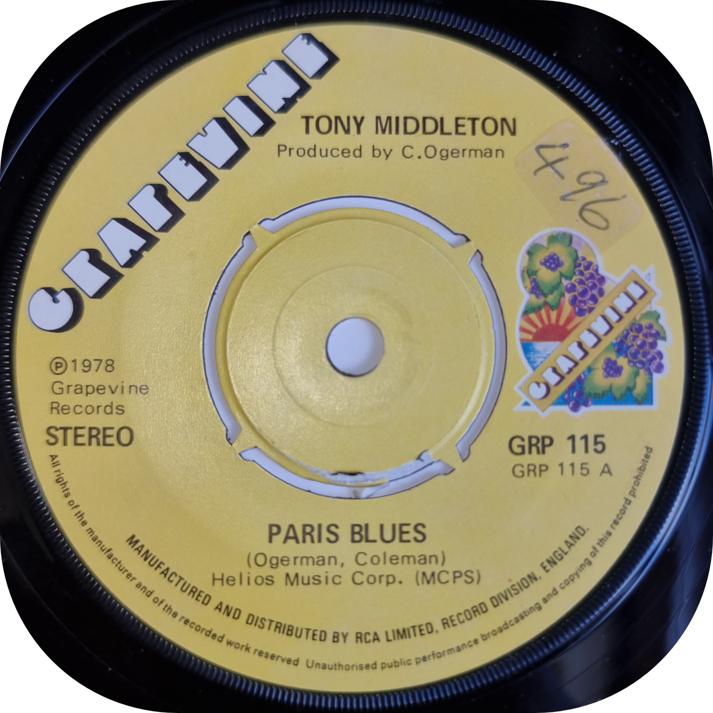 Tony Middleton - Paris Blues - Grapevine