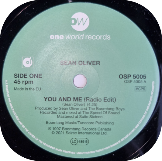Sean Oliver - You And Me - One World