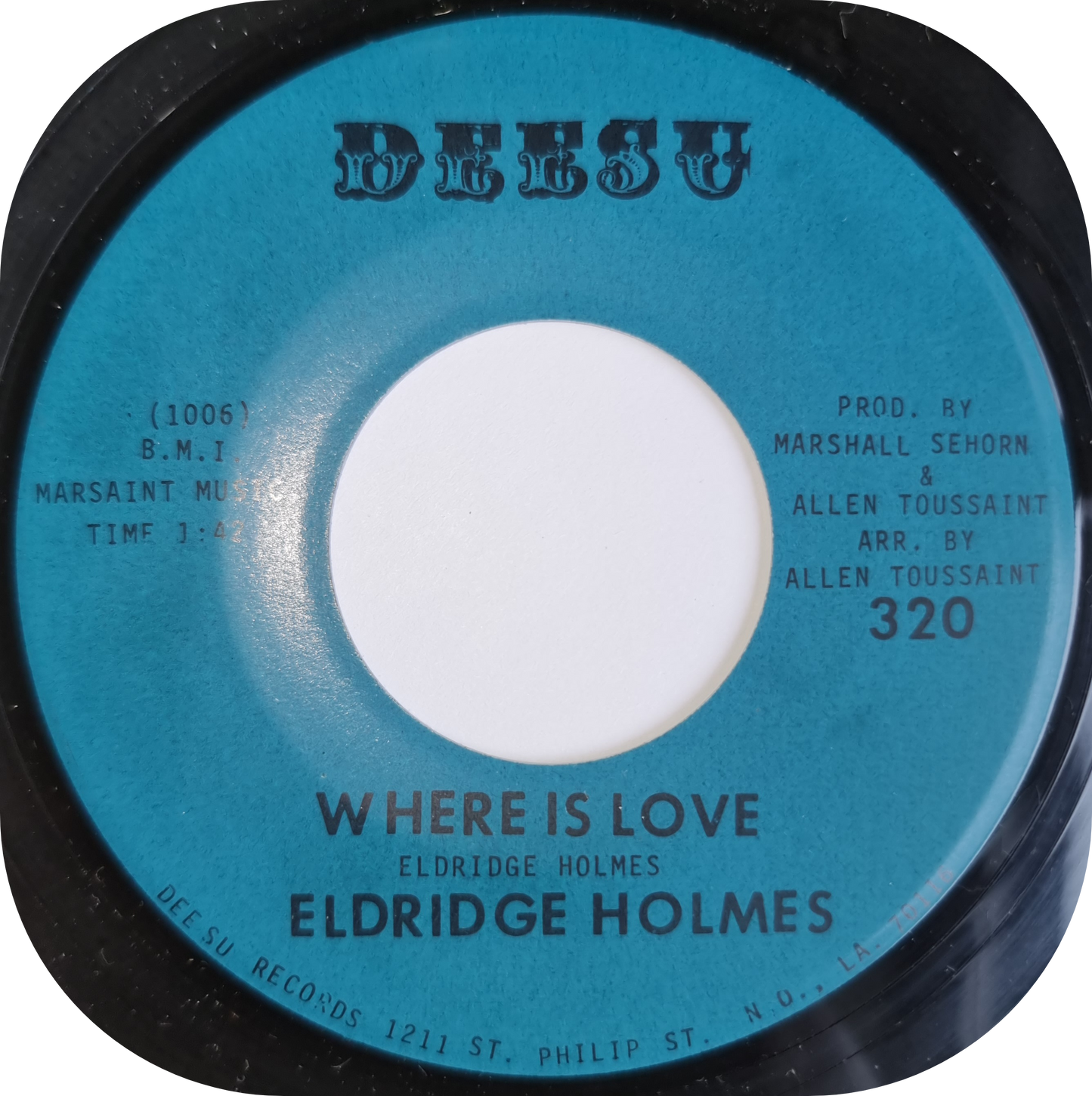 Eldridge Holmes - Where Is Love - Deesu