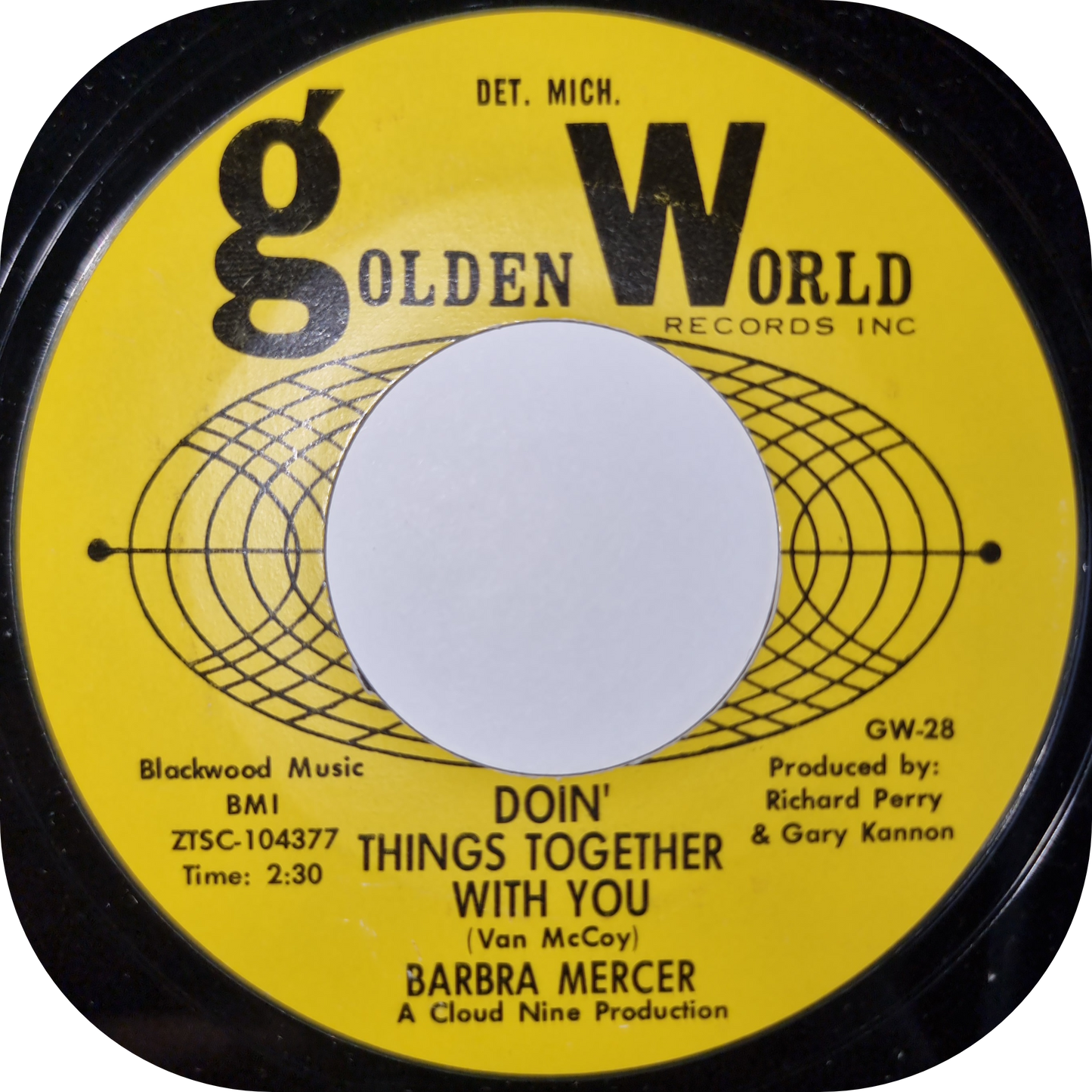 Barbara Mercer - Doin' Things Together With You - Golden World