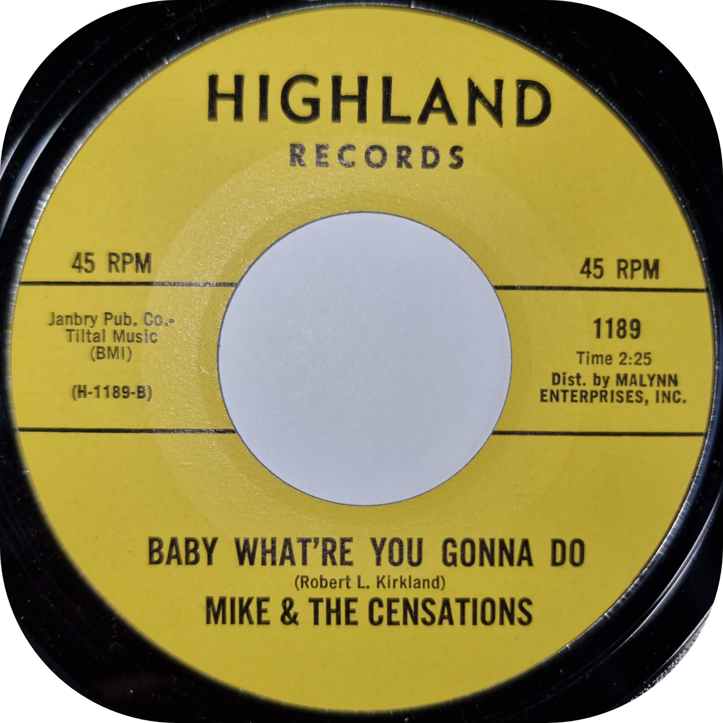 Mike & The Censations - Baby What're You Gonna Do - Highland