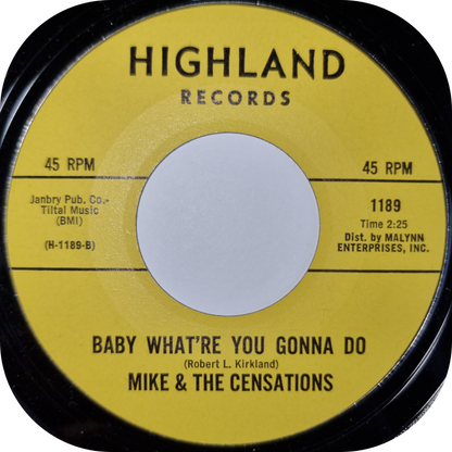 Mike & The Censations - Baby What're You Gonna Do - Highland