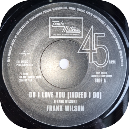 Frank Wilson - Do I Love You - Tamla Motown
