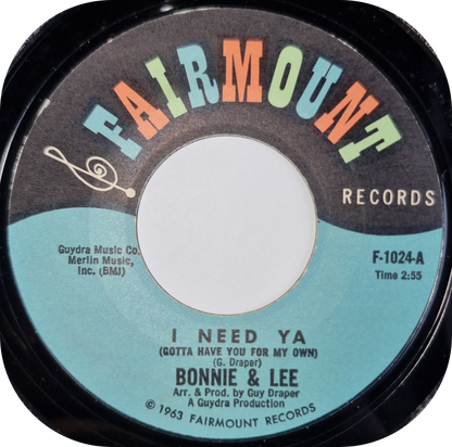 Bonnie & Lee - The Way I Feel About You - Fairmount