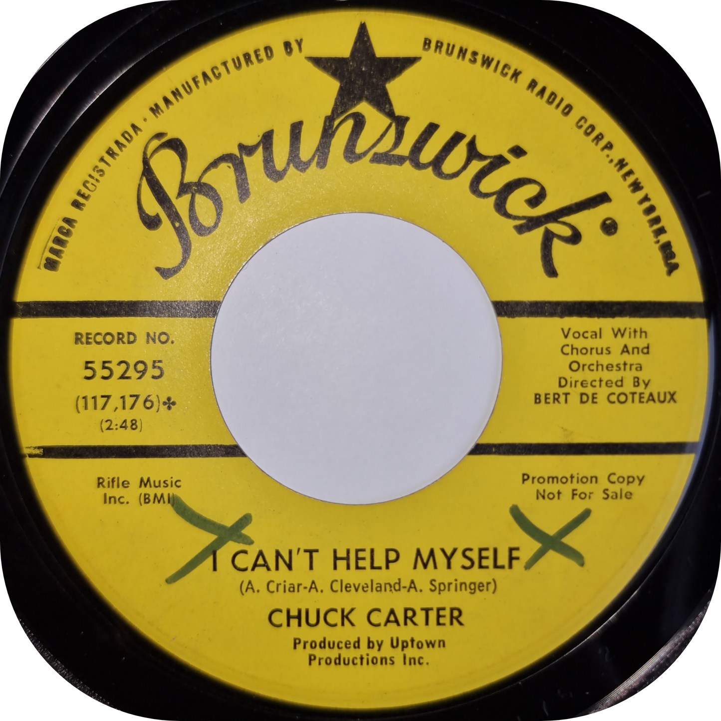 Chuck Carter - I Can't Help Myself - Brunswick DEMO