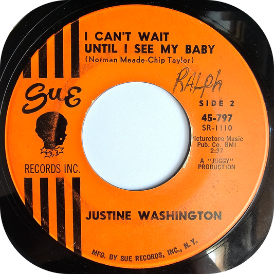 Justine 'Baby' Washington - I Can't Wait Until I See My Baby - Sue