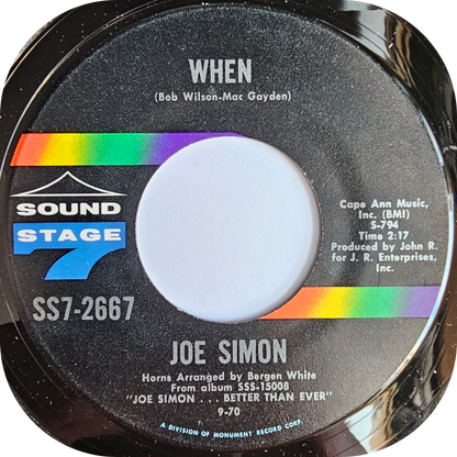 Joe Simon - When - Sound Stage 7