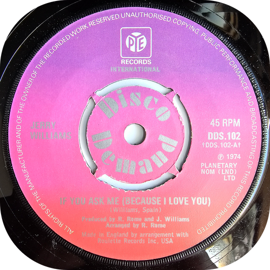 Jerry Williams - If You Ask Me - Pye