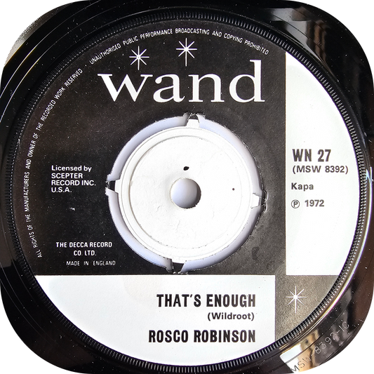 Rosco Robinson - That's Enough - Wand