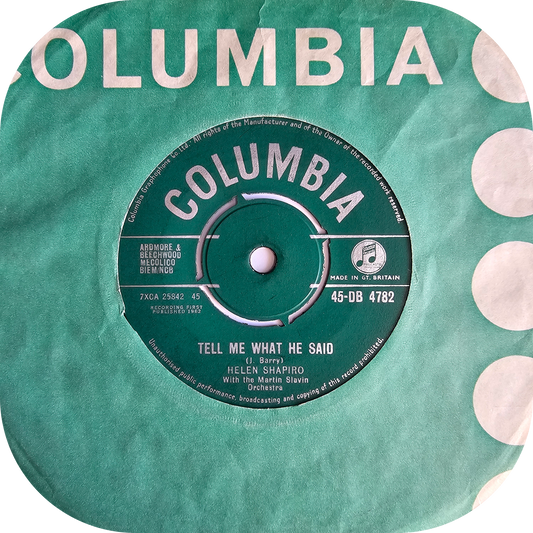 Helen Shapiro - Tell Me What He Said - Columbia