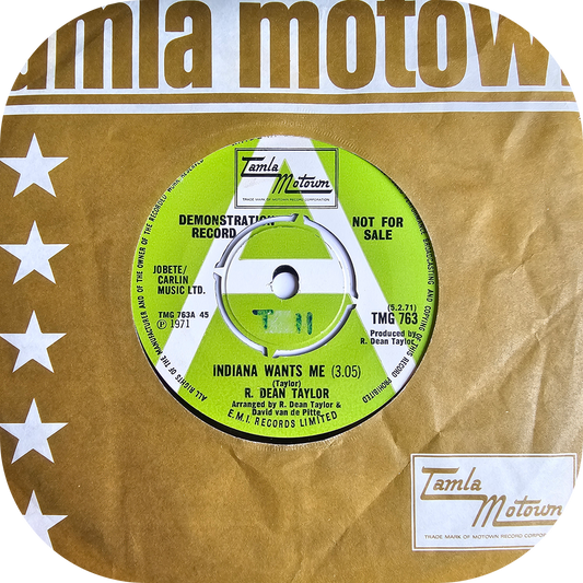 R. Dean Taylor - Indiana Wants Me - Tamla Motown DEMO
