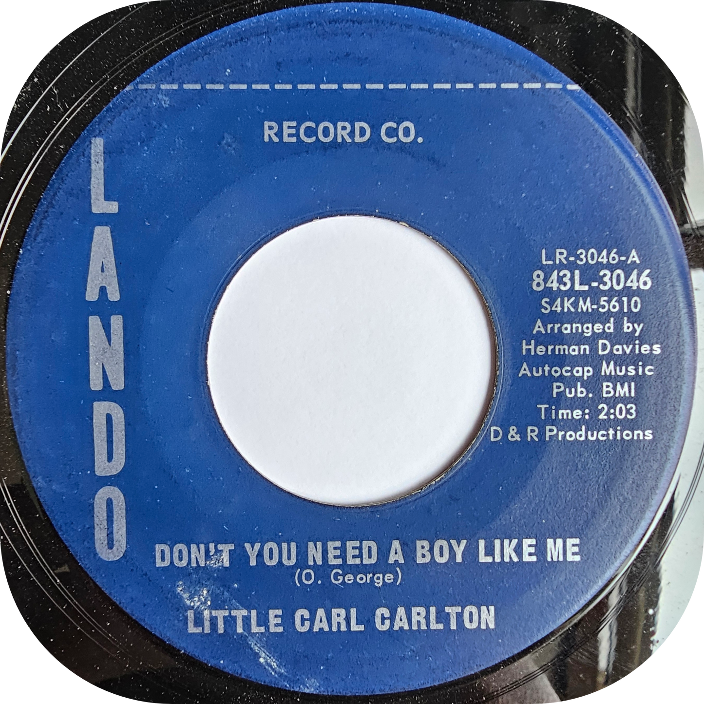 Little Carl Carlton - Don't You Need A Boy Like Me - Lando