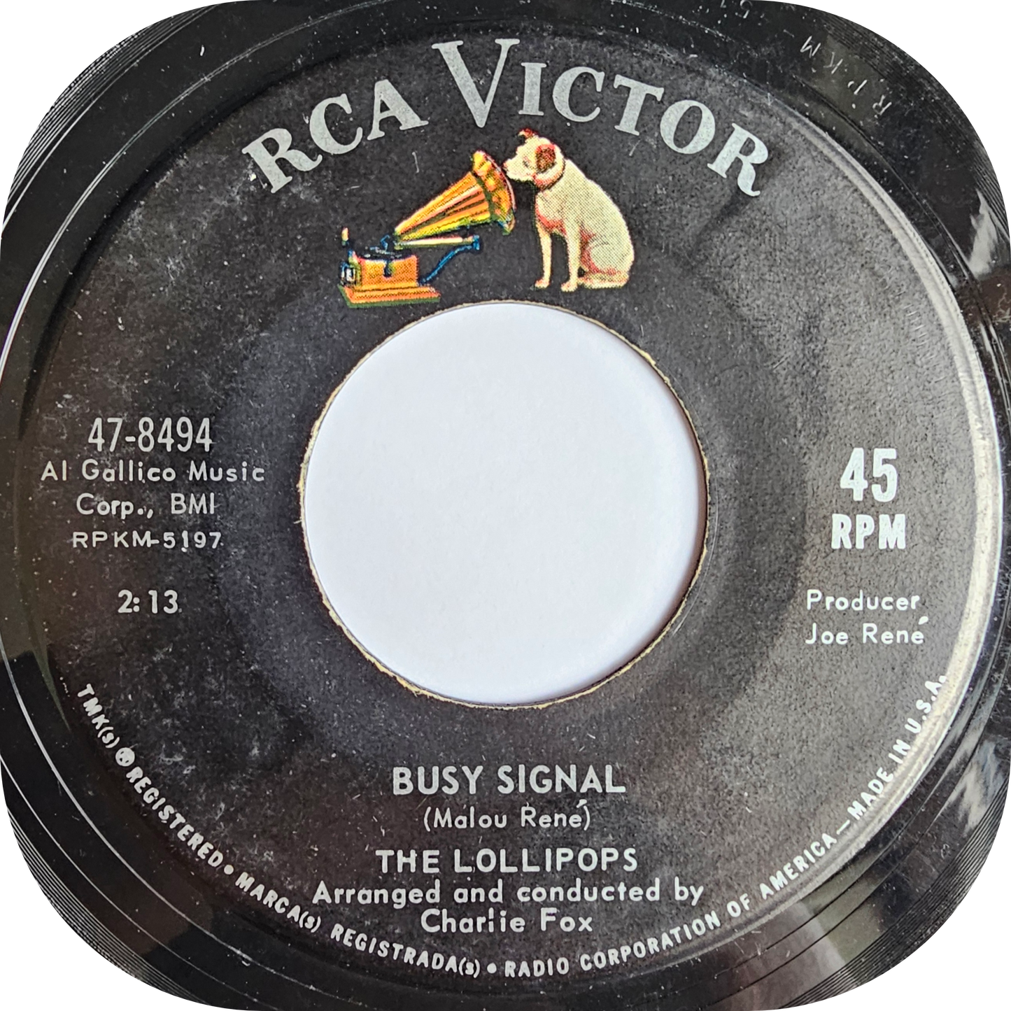 Lollipops, The - Busy Signal - RCA Victor