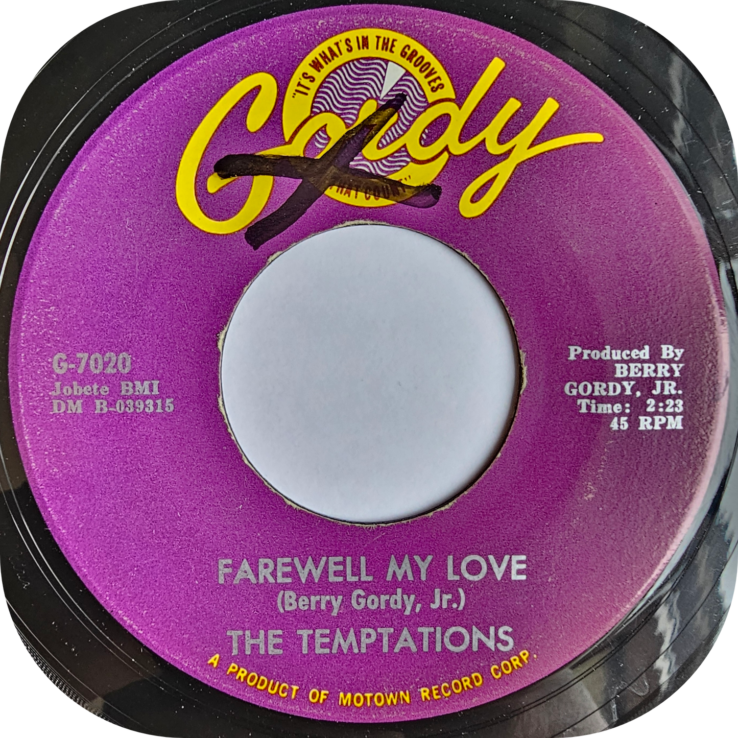Temptations, The - Farewell My Love - Gordy