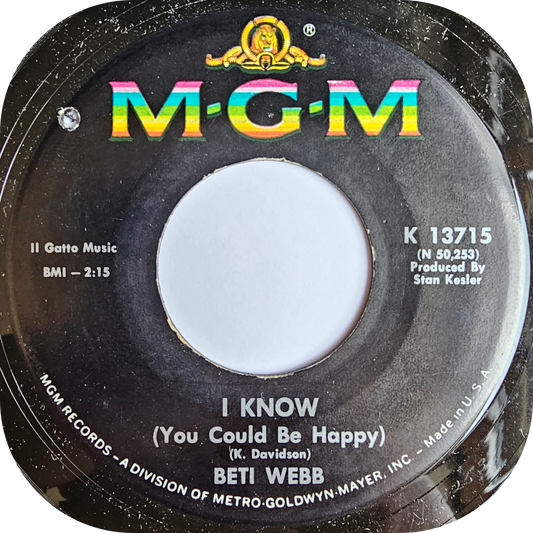 Beti Webb - I Know - MGM