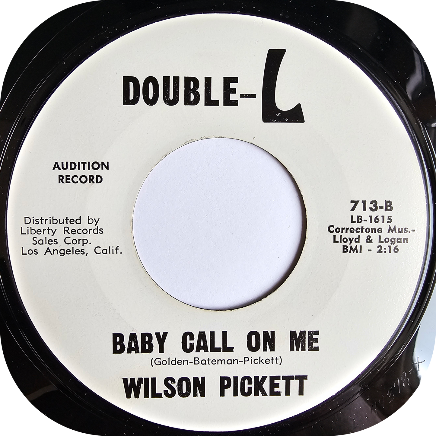 Wilson Pickett - Baby Call On Me - Double L DEMO