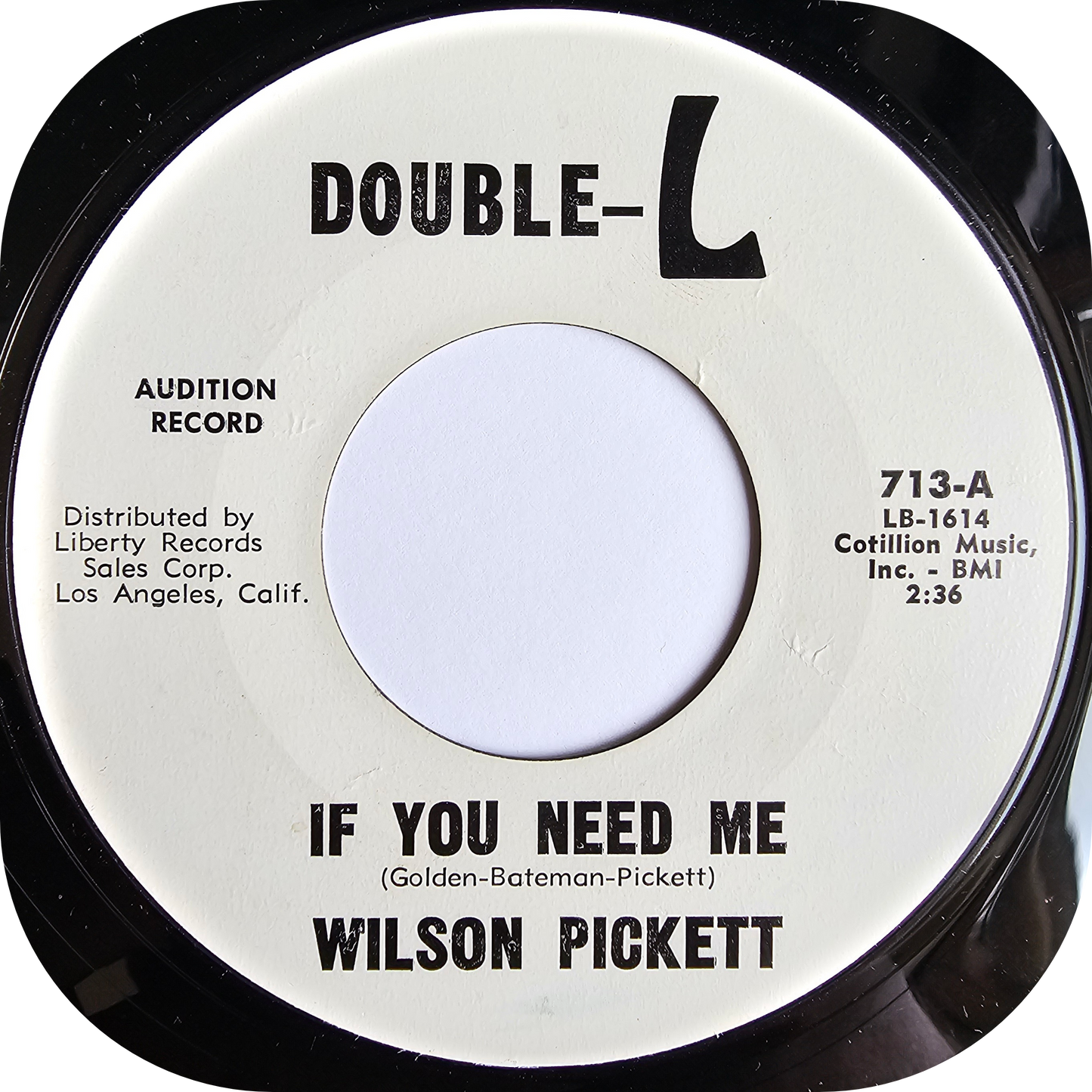 Wilson Pickett - Baby Call On Me - Double L DEMO