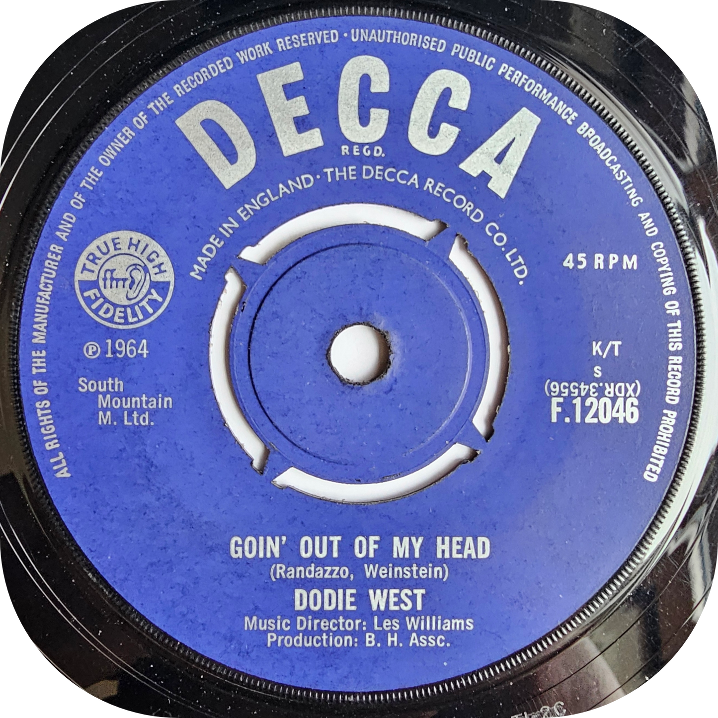 Dodie West - Goin' Out Of My Head - Decca