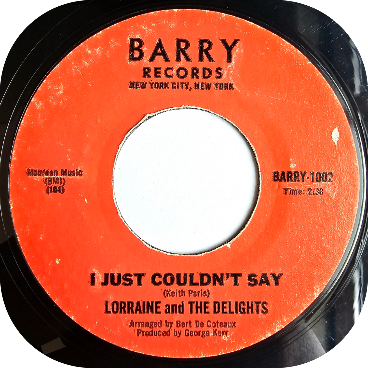 Lorraine & The Delights - Baby I Need You - Barry