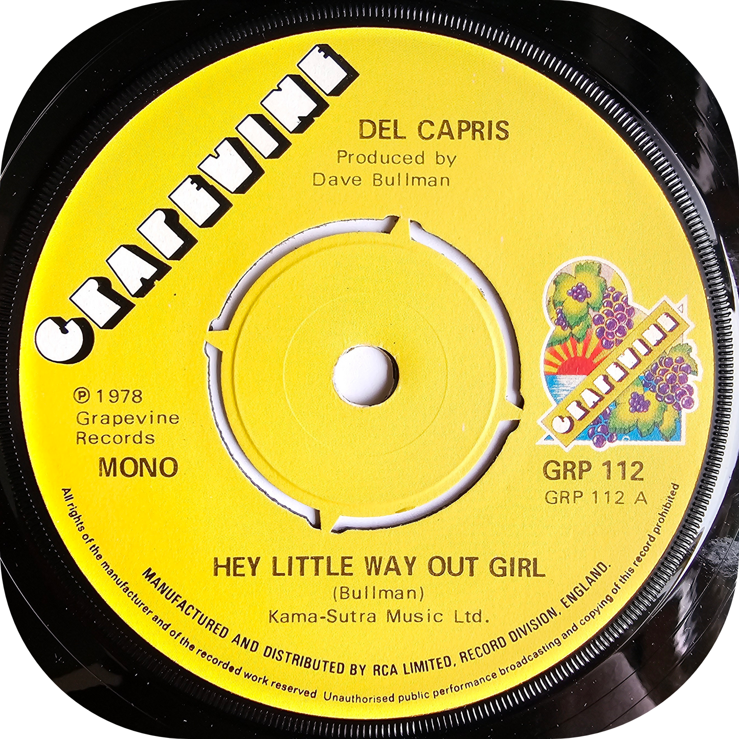 Del Capris - Hey Little Way Out Girl - Grapevine