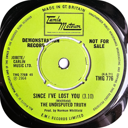 Undisputed Truth, The - Save My Love For A Rainy Day - Tamla Motown DEMO