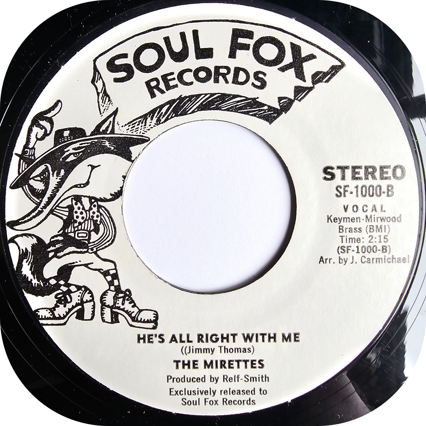Mirettes, The - He's All Right With Me - Soul Fox