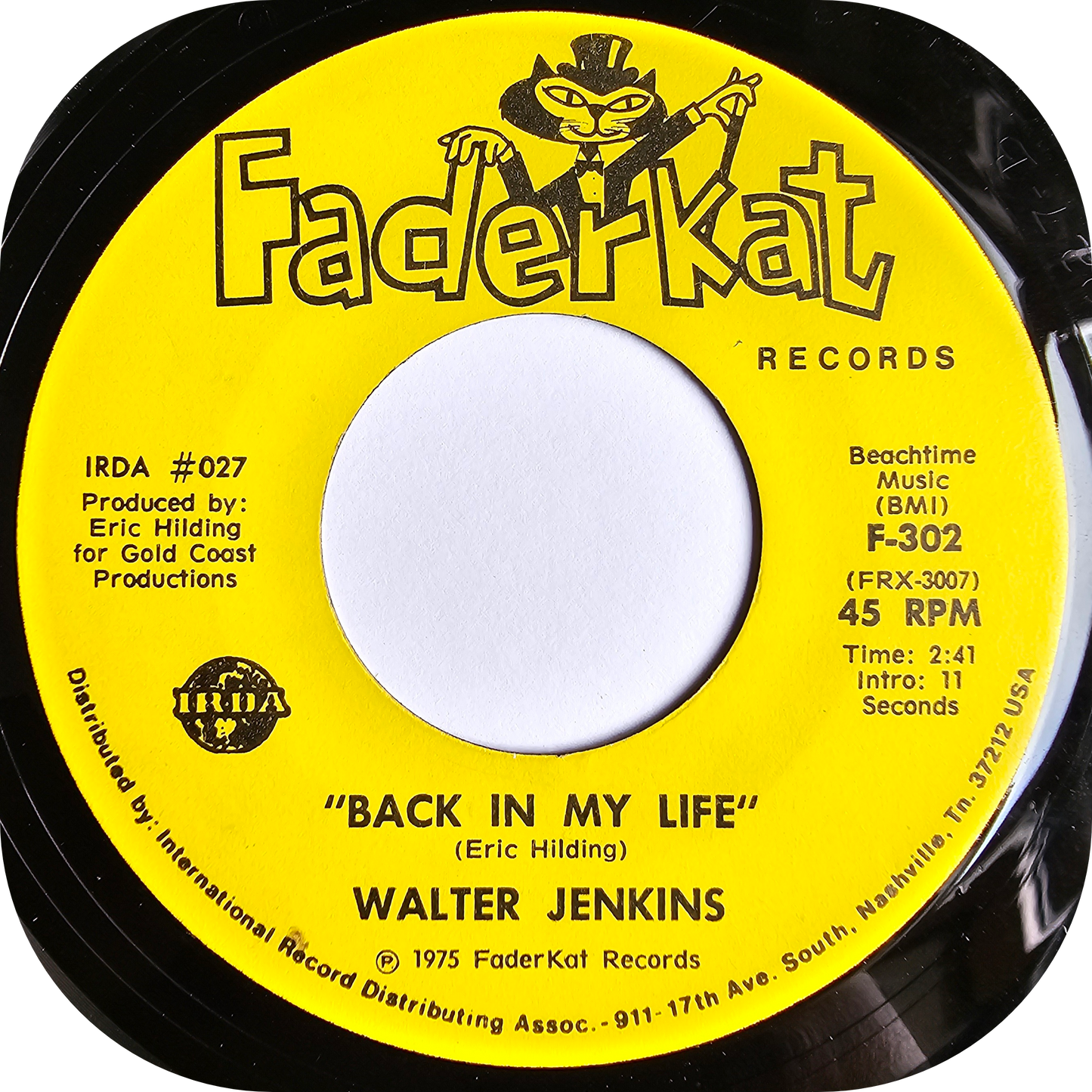 Walter Jenkins - Back In My Life - Fader Kat