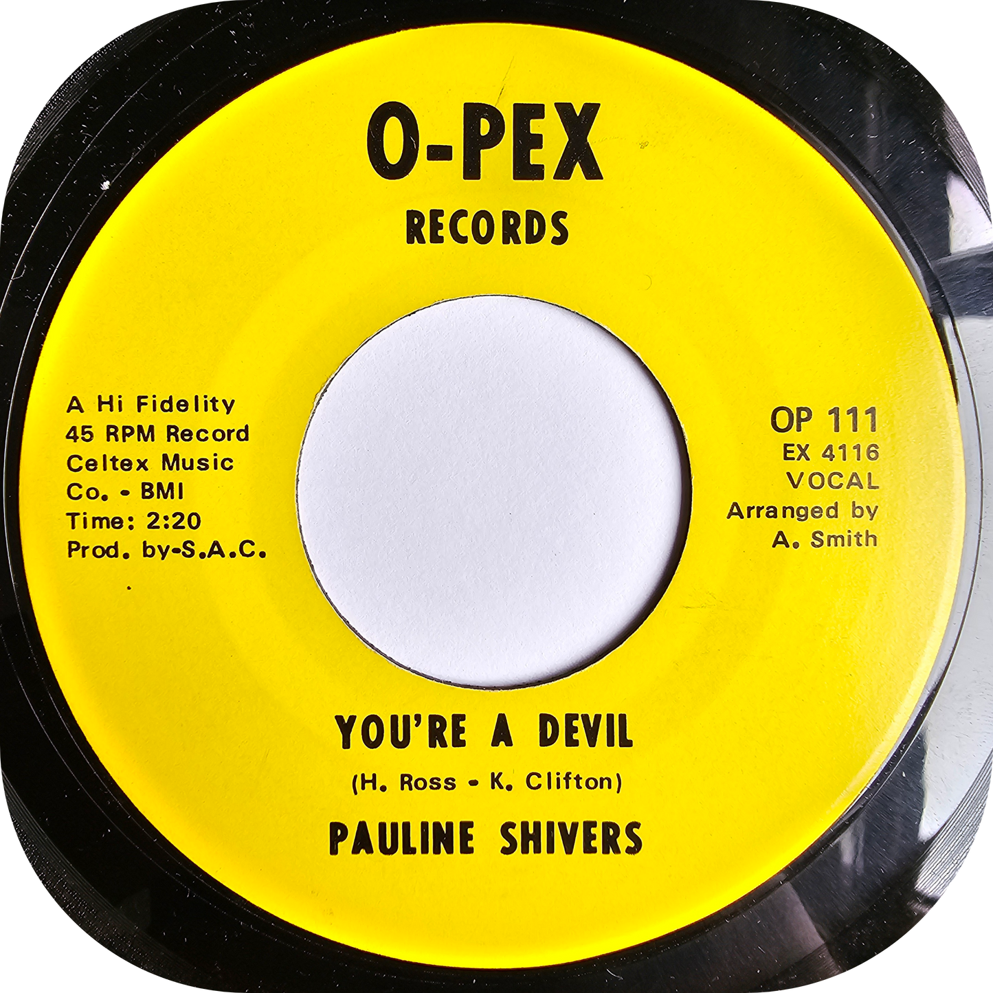 Pauline Shivers - Won't You Come Back Home - O-Pex