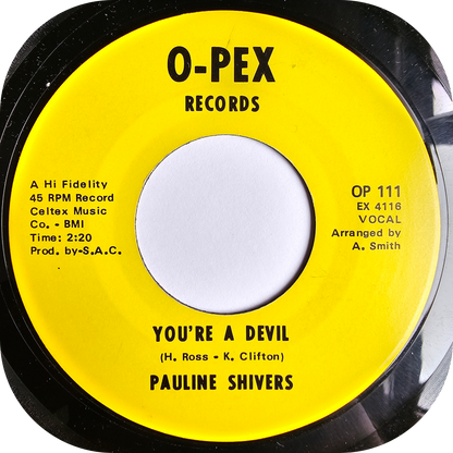 Pauline Shivers - Won't You Come Back Home - O-Pex