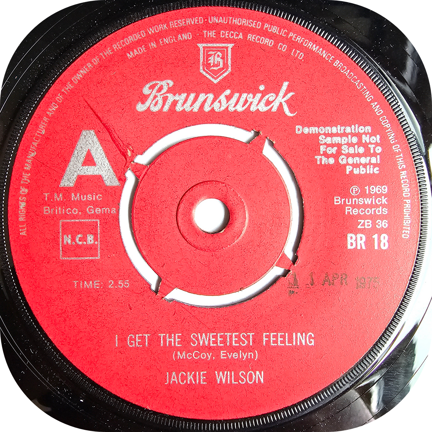Jackie Wilson - I Get The Sweetest Feeling - Brunswick DEMO