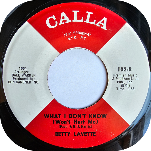 Betty LaVette - What I Don't Know - Calla