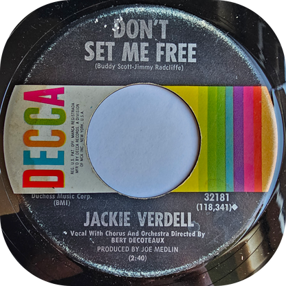 Jackie Verdell - Don't Set Me Free - Decca