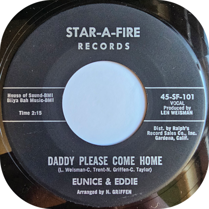 Eunice & Eddie - Daddy Please Come Home - Star-A-Fire